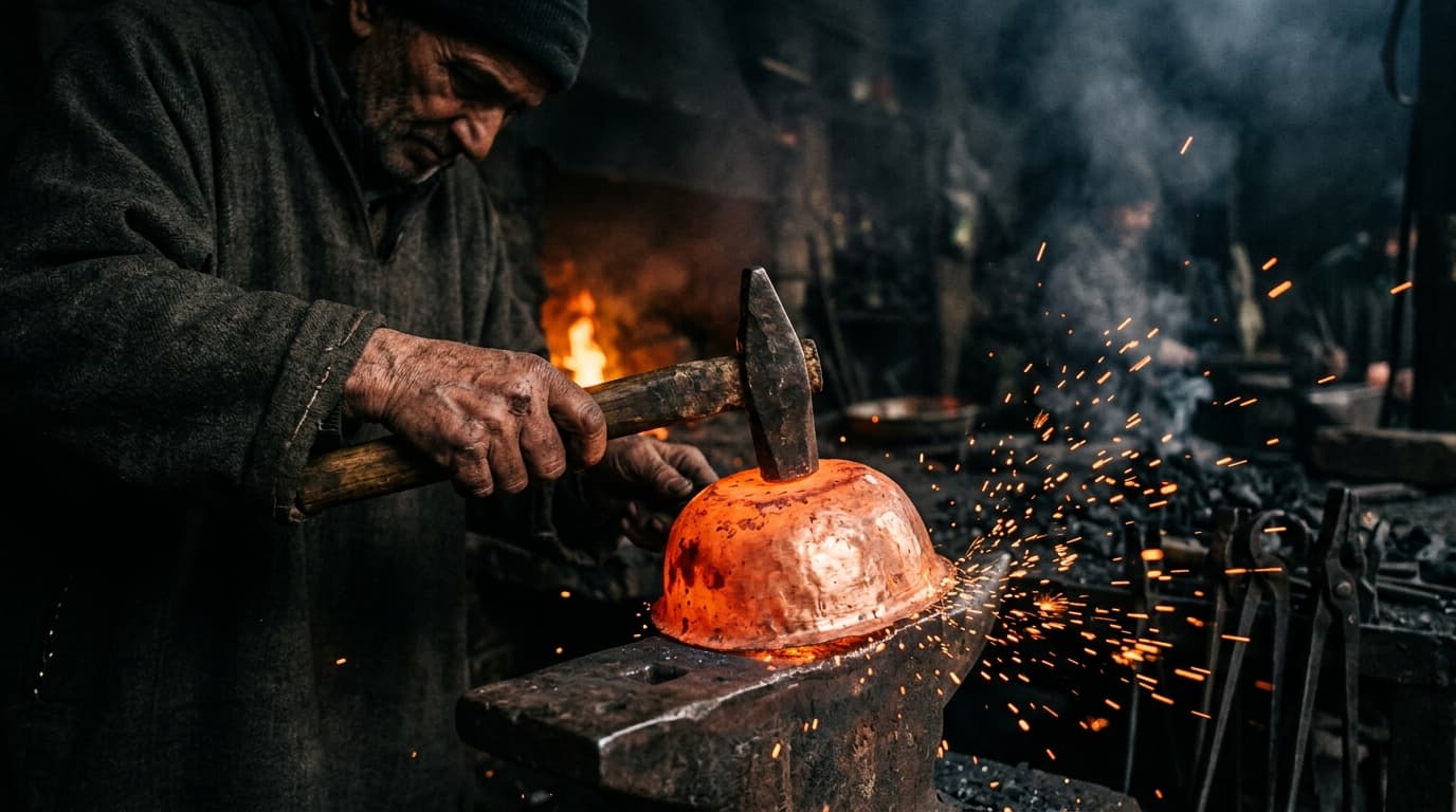 The Copper Smiths of Zaina Kadal